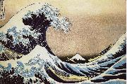 unknow artist Kanagawa surfing oil painting on canvas